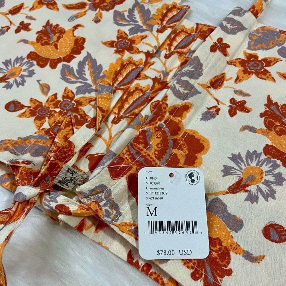 NWT Free People Summer Of Love Bandeau in Wine and Natural - Picture 14 of 15